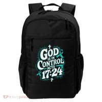 God Is In Control Survivor Ovarian Cancer Awareness Backpack thumb 0