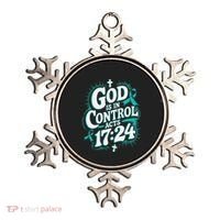 God Is In Control Survivor Ovarian Cancer Awareness Ornament thumb 0