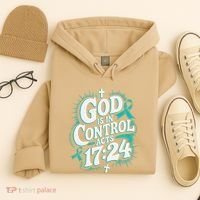 God Is In Control Survivor Ovarian Cancer Awareness Hoodie thumb 4