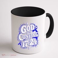 God Is In Control Survivor Juvenile Arthritis Awareness Coffee Mug thumb 1