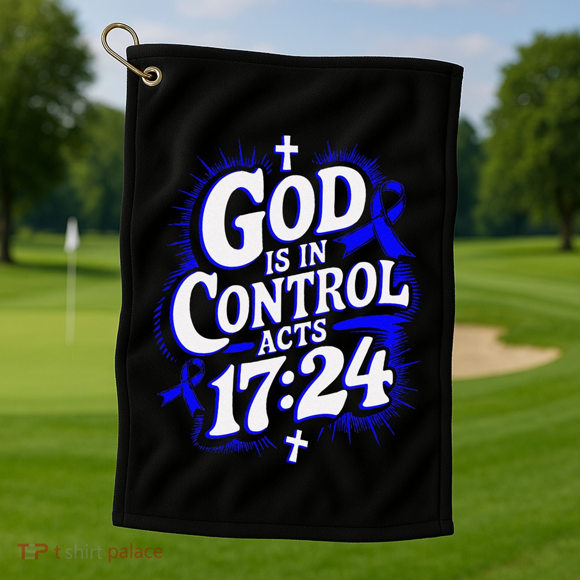 God Is In Control Survivor Juvenile Arthritis Awareness Golf Towel