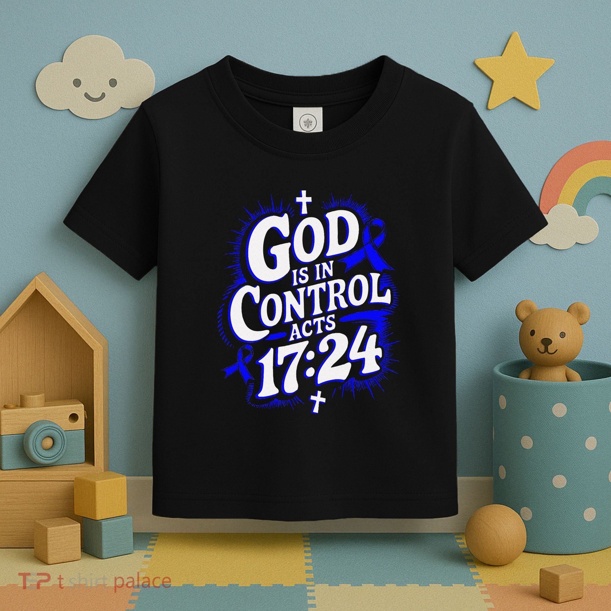 God Is In Control Survivor Juvenile Arthritis Awareness Toddler T-Shirt