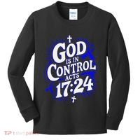 God Is In Control Survivor Juvenile Arthritis Awareness Kids Long Sleeve Shirt thumb 0