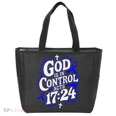 God Is In Control Survivor Juvenile Arthritis Awareness Tote Bag
