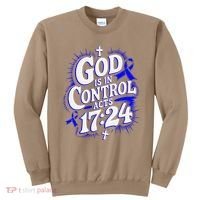 God Is In Control Survivor Juvenile Arthritis Awareness Sweatshirt thumb 0
