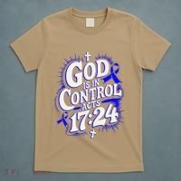 God Is In Control Survivor Juvenile Arthritis Awareness T-Shirt thumb 5