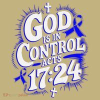 God Is In Control Survivor Juvenile Arthritis Awareness Button thumb 1