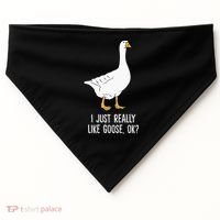 Goose I Just Really Like Goose Birds USA-Made Doggie Bandana thumb 0