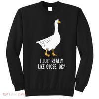 Goose I Just Really Like Goose Birds Sweatshirt thumb 0