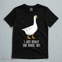 Goose I Just Really Like Goose Birds T-Shirt thumb 5