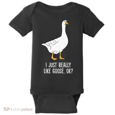 Goose I Just Really Like Goose Birds Baby Bodysuit