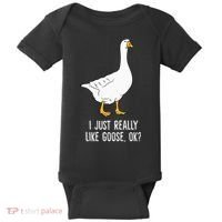 Goose I Just Really Like Goose Birds Baby Bodysuit thumb 0
