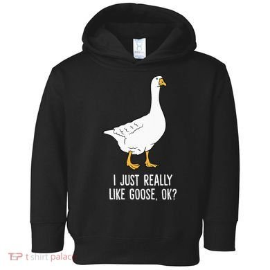 Goose I Just Really Like Goose Birds Toddler Hoodie