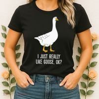 Goose I Just Really Like Goose Birds Women's T-Shirt thumb 2
