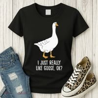 Goose I Just Really Like Goose Birds Women's T-Shirt thumb 3