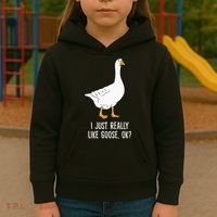 Goose I Just Really Like Goose Birds Kids Hoodie thumb 3