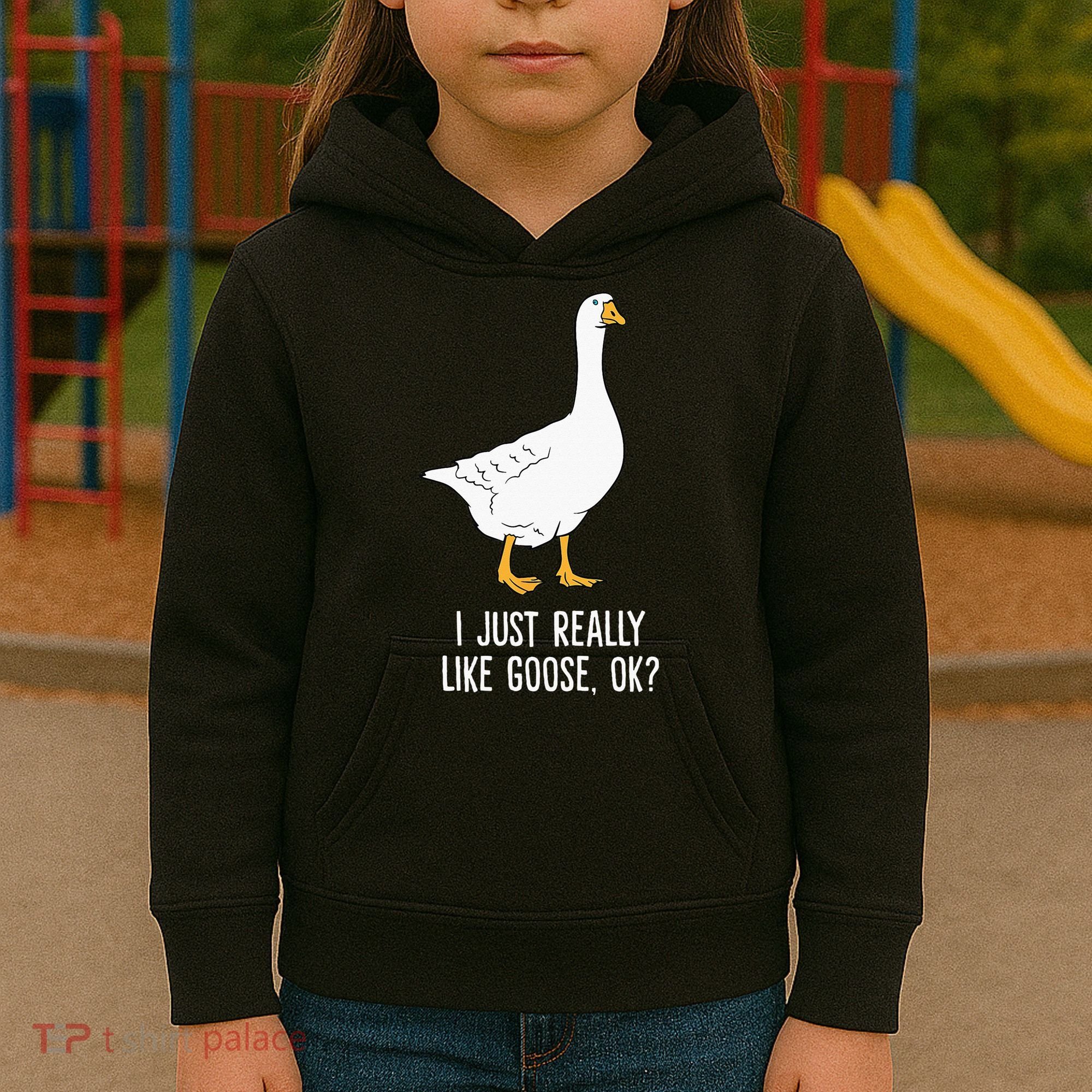 Goose I Just Really Like Goose Birds Kids Hoodie