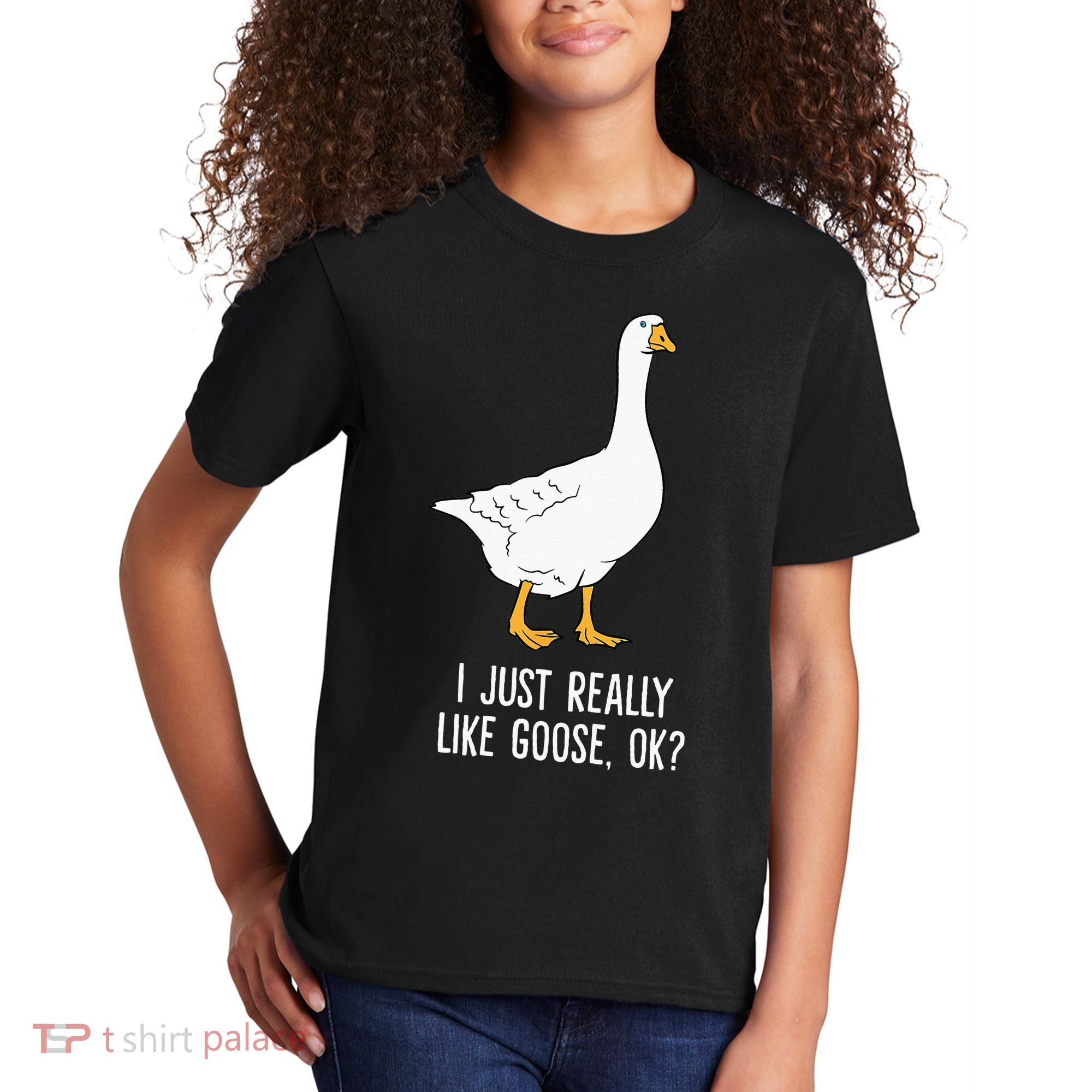 Goose I Just Really Like Goose Birds Kids T-Shirt