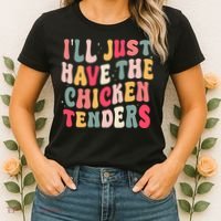 Groovy ILl Just Have The Chicken Tenders Women's T-Shirt thumb 2