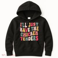 Groovy ILl Just Have The Chicken Tenders Kids Hoodie thumb 0