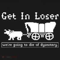 Get In Loser Were Going To Die Of Dysentery Long Sleeve Shirt thumb 2