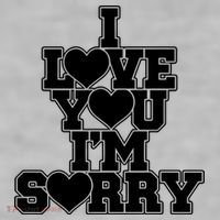 Gracie I Love You IM Sorry Ladies PosiCharge Tri-Blend Wicking Tank thumb 2
