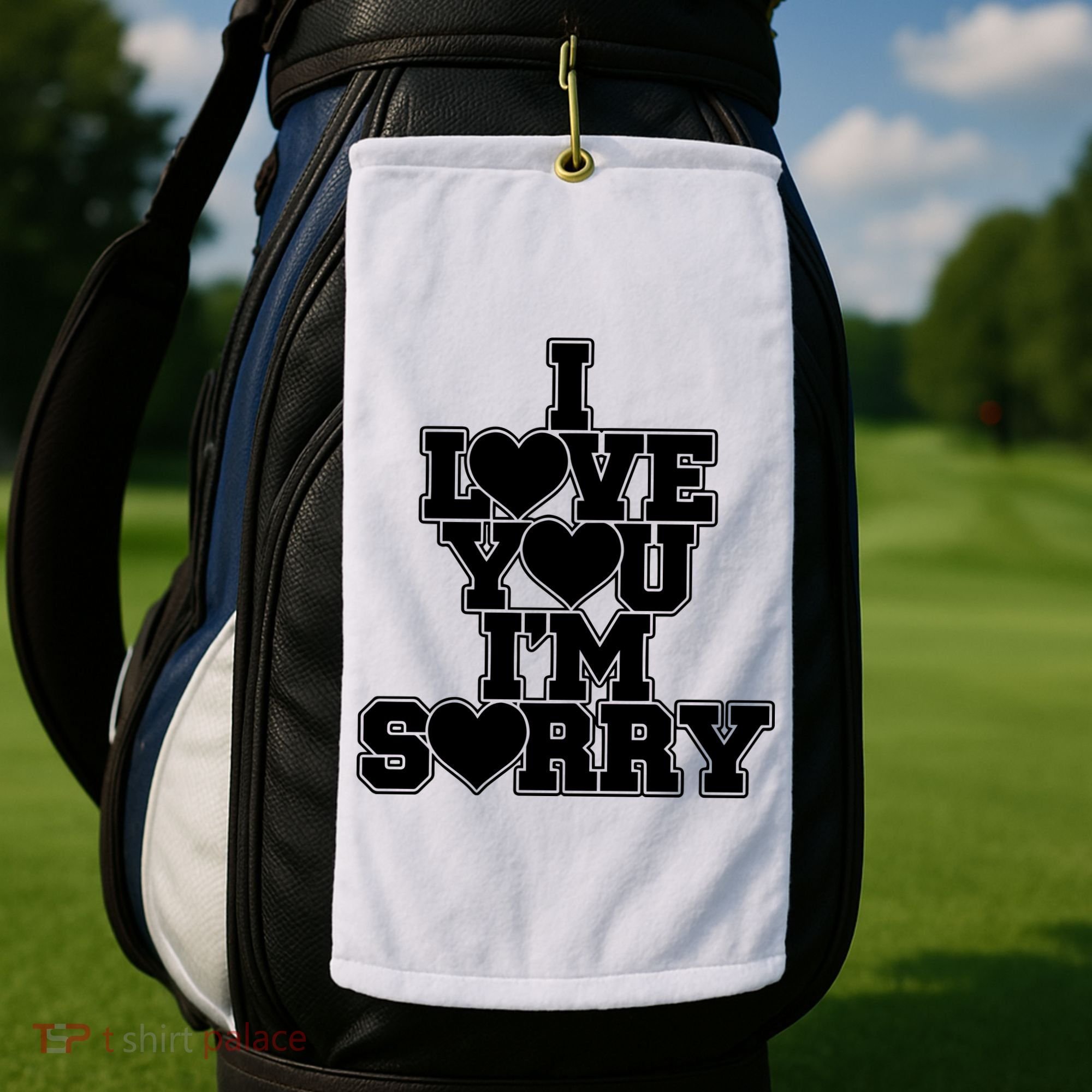 Gracie I Love You IM Sorry Golf Towel
