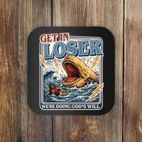 Get In Loser We're Doing God's Will Funny Christian Coaster thumb 0