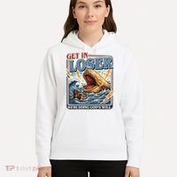 Get In Loser We're Doing God's Will Funny Christian Hoodie thumb 5