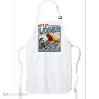 Get In Loser We're Doing God's Will Funny Christian Apron thumb 0