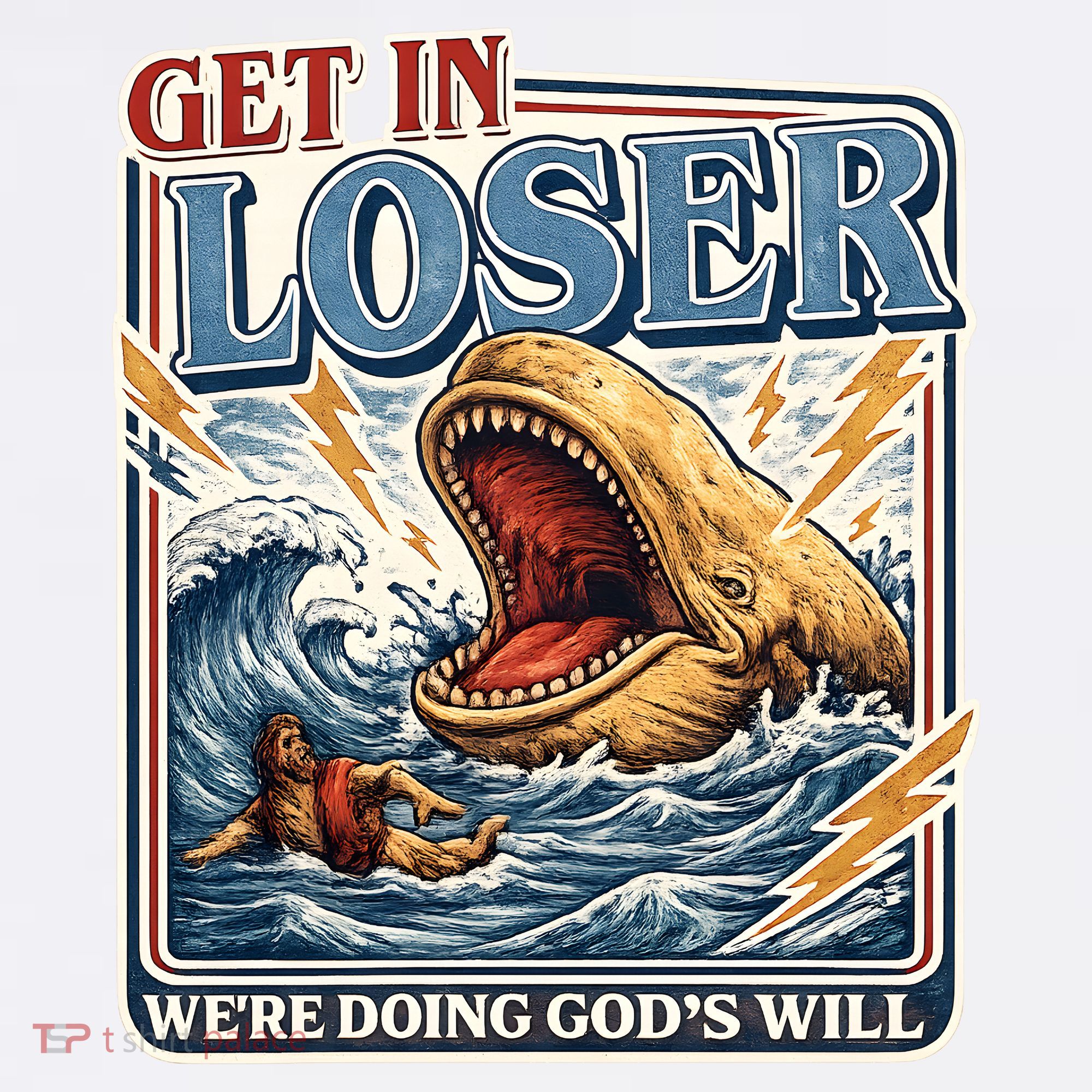 Get In Loser We're Doing God's Will Funny Christian Sweatshirt
