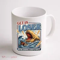 Get In Loser We're Doing God's Will Funny Christian Coffee Mug thumb 1