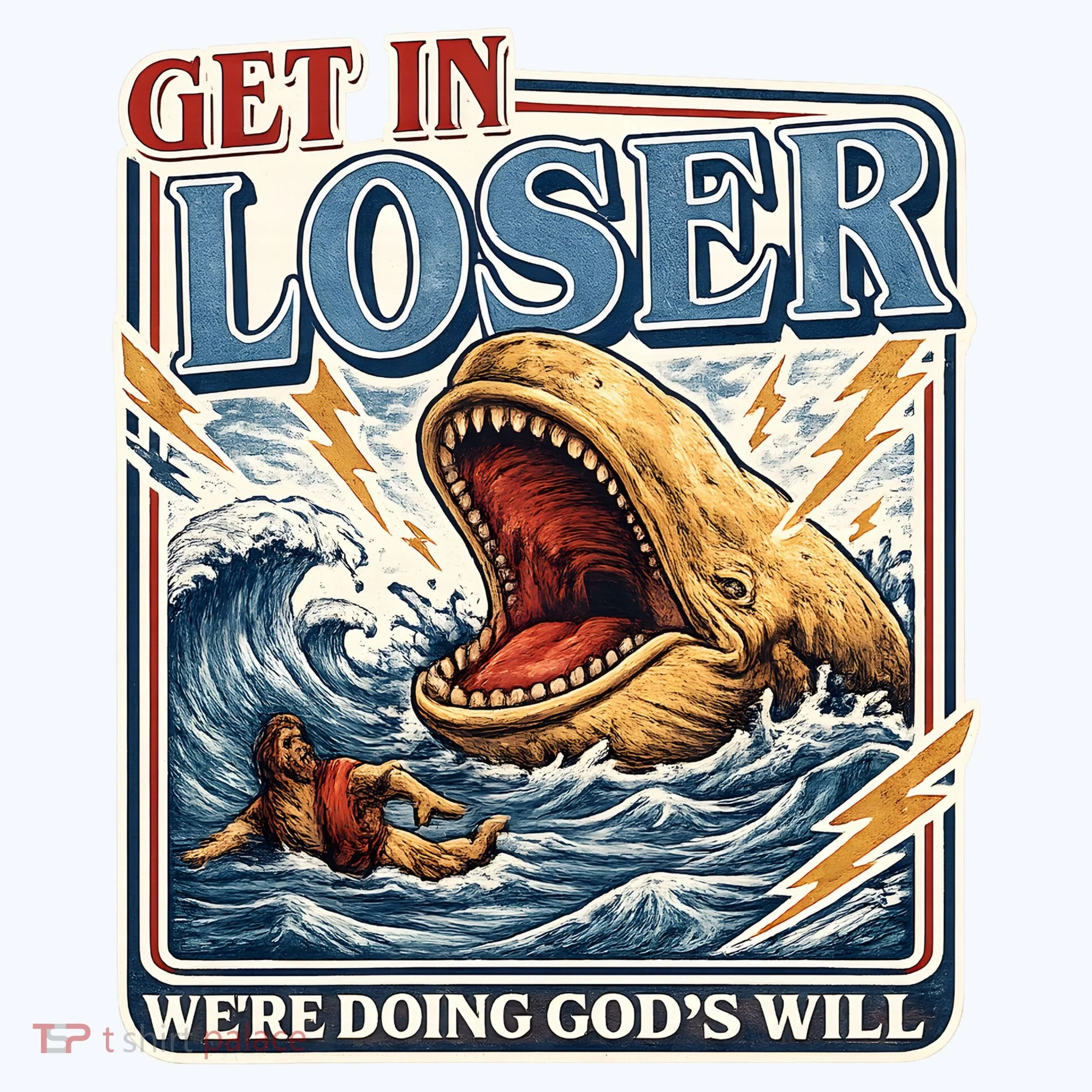 Get In Loser We're Doing God's Will Funny Christian Mousepad