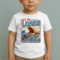 Get In Loser We're Doing God's Will Funny Christian Toddler T-Shirt thumb 2