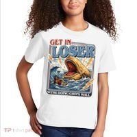 Get In Loser We're Doing God's Will Funny Christian Kids T-Shirt thumb 2