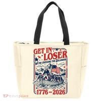 Get In Loser 1776-2026 We're Crossing The Delaware Tote Bag thumb 0