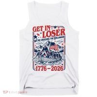 Get In Loser 1776-2026 We're Crossing The Delaware Tank Top thumb 0