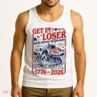 Get In Loser 1776-2026 We're Crossing The Delaware Tank Top thumb 3