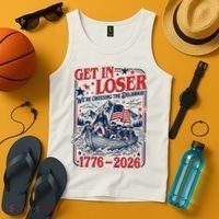 Get In Loser 1776-2026 We're Crossing The Delaware Tank Top thumb 4