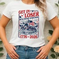 Get In Loser 1776-2026 We're Crossing The Delaware Women's T-Shirt thumb 2