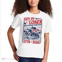 Get In Loser 1776-2026 We're Crossing The Delaware Kids T-Shirt thumb 2