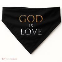 GOD IS LOVE USA-Made Doggie Bandana thumb 0