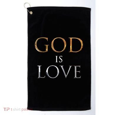 GOD IS LOVE Golf Towel
