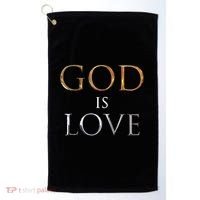 GOD IS LOVE Golf Towel thumb 0
