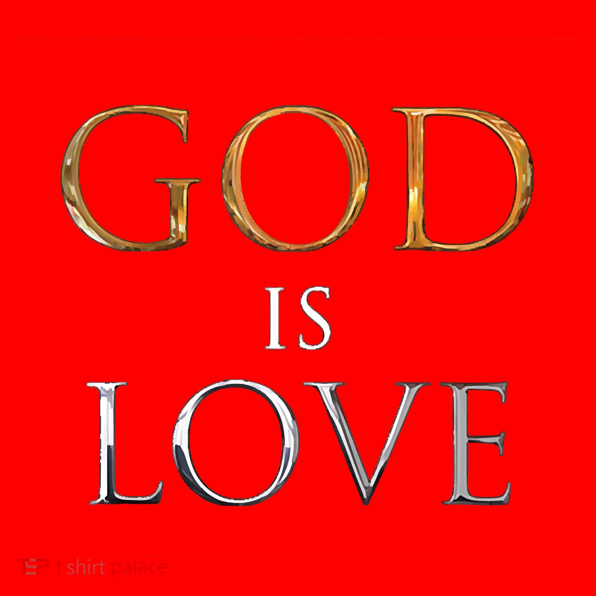 GOD IS LOVE Santa Hat