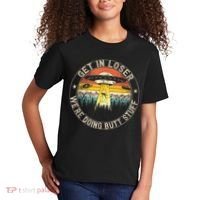 Get In Loser We're Doing Butt Stuff Alien Abduction Kids T-Shirt thumb 2