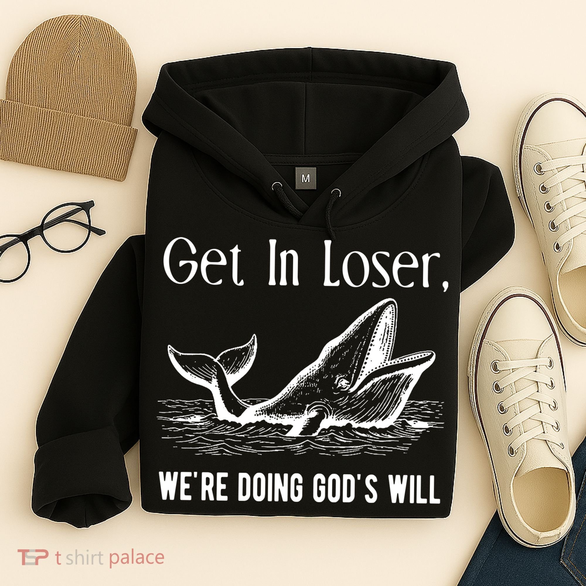 Get In Loser We're Doing God's Will Funny Christian Bible Hoodie