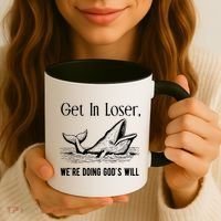 Get In Loser We're Doing God's Will Funny Christian Bible Coffee Mug thumb 3