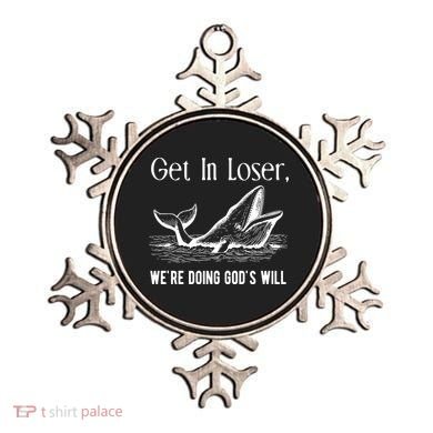 Get In Loser We're Doing God's Will Funny Christian Bible Ornament