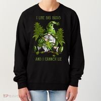 Gnome I Like Big Buds And I Cannot Lie Weed 420 Stoner Idea Women's Sweatshirt thumb 0